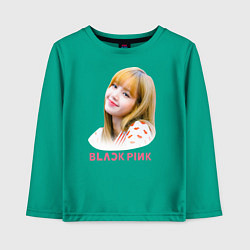 Лонгслив хлопковый детский Lisa Blackpink, цвет: зеленый