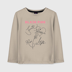 Детский лонгслив Blackpink автограф