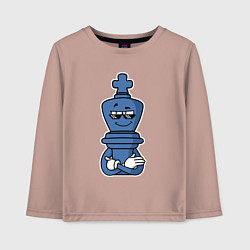 Детский лонгслив Шахматный король InChess