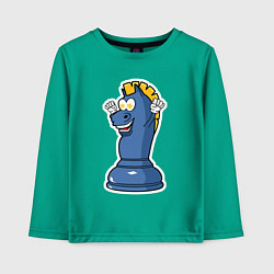 Детский лонгслив Шахматный конь InChess
