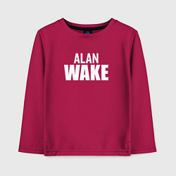 Детский лонгслив Alan Wake logo