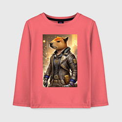 Детский лонгслив Cool capybara - steampunk - neural network