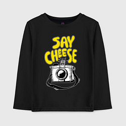 Детский лонгслив Cheese photo camera