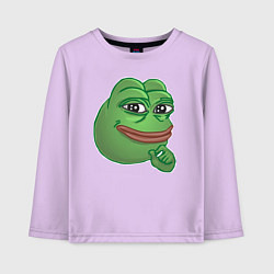 Детский лонгслив Лягушонок Пепе не доволен тобой