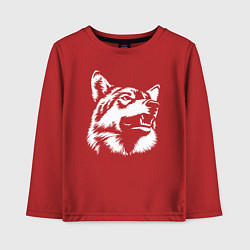 Детский лонгслив Голова волка Wolf head