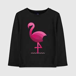Детский лонгслив Фламинго минималистичный