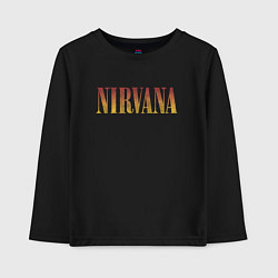 Детский лонгслив Nirvana logo