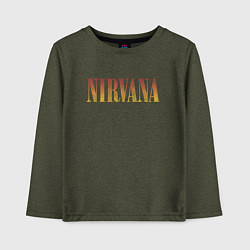 Детский лонгслив Nirvana logo