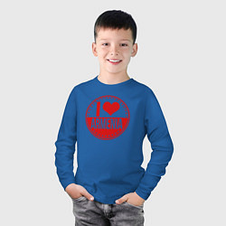 Лонгслив хлопковый детский Love Armenia, цвет: синий — фото 2