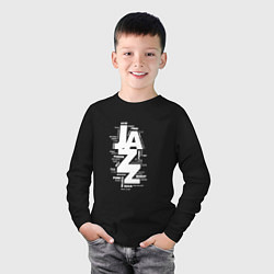 Лонгслив хлопковый детский Jazz Styles BW1, цвет: черный — фото 2