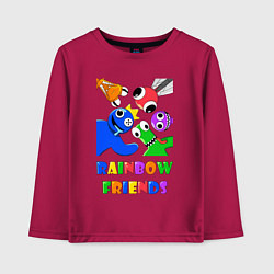 Детский лонгслив Rainbow Friends персонажи