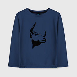 Детский лонгслив Голова быка