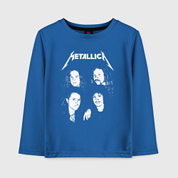 Лонгслив хлопковый детский Metallica band, цвет: синий
