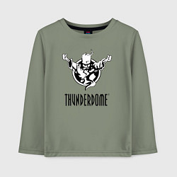 Лонгслив хлопковый детский Thunderdome v 2, цвет: авокадо