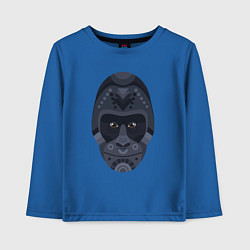 Лонгслив хлопковый детский Black gorilla, цвет: синий