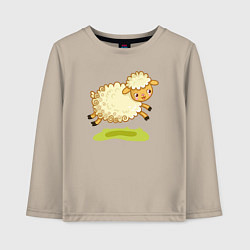 Детский лонгслив Весёлая овечка