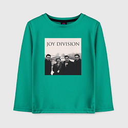 Лонгслив хлопковый детский Тру фанат Joy Division, цвет: зеленый