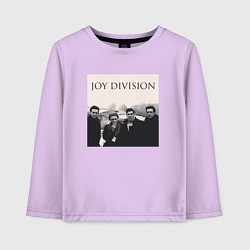 Лонгслив хлопковый детский Тру фанат Joy Division, цвет: лаванда