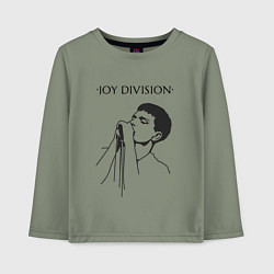 Лонгслив хлопковый детский Йен Кёртис Joy Division, цвет: авокадо