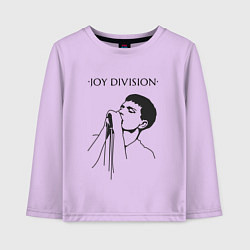 Лонгслив хлопковый детский Йен Кёртис Joy Division, цвет: лаванда