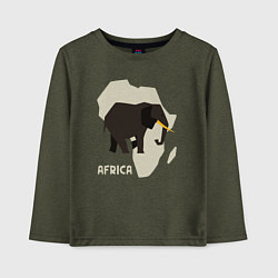 Детский лонгслив Слон из Африки
