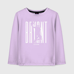 Лонгслив хлопковый детский Легенда Коби Брайант, цвет: лаванда
