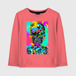 Детский лонгслив Cool skull - pop art - vogue