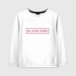 Детский лонгслив Black pink - logotype - South Korea
