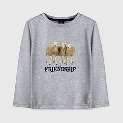 Детский лонгслив Дружба на все времена