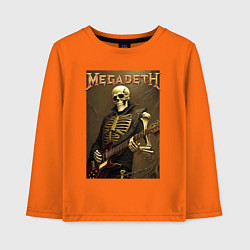 Детский лонгслив Megadeth - skeleton - heavy metal