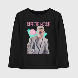 Лонгслив хлопковый детский Depeche Mode 80s Dave, цвет: черный
