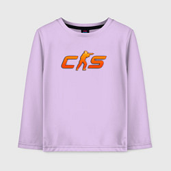 Детский лонгслив CS 2 orange logo