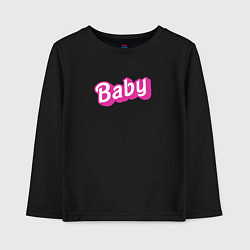 Детский лонгслив Baby: pink barbie style