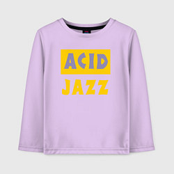 Лонгслив хлопковый детский Acid jazz, цвет: лаванда