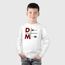 Лонгслив хлопковый детский Depeche Mode - Memento Mori Logo, цвет: белый — фото 2