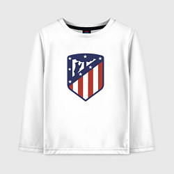 Лонгслив хлопковый детский Atletico Madrid FC, цвет: белый