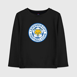 Лонгслив хлопковый детский Leicester city fc, цвет: черный