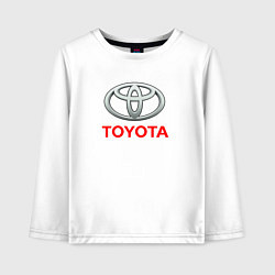 Лонгслив хлопковый детский Toyota sport auto brend, цвет: белый