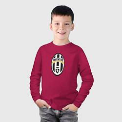 Лонгслив хлопковый детский Juventus sport fc, цвет: маджента — фото 2