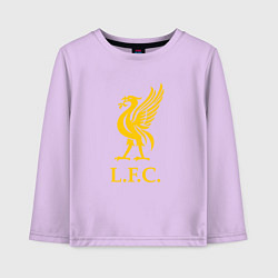Лонгслив хлопковый детский Liverpool sport fc, цвет: лаванда