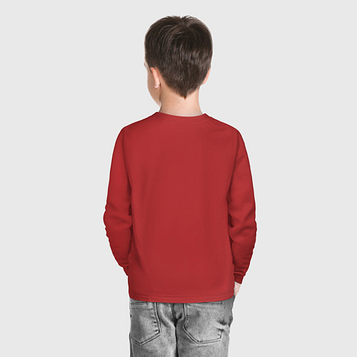 Детский лонгслив Sweater dragon year / Красный – фото 4
