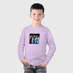 Лонгслив хлопковый детский Imagine Dragons - музыкальная группа, цвет: лаванда — фото 2