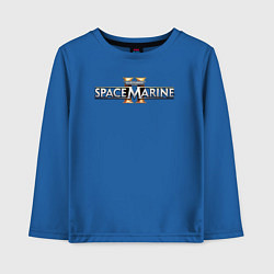 Детский лонгслив Warhammer 40000 space marine 2 logo