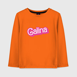 Лонгслив хлопковый детский Galina - retro Barbie style, цвет: оранжевый