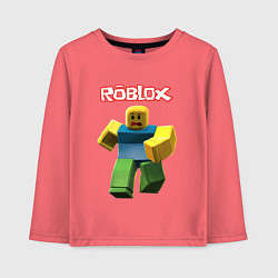 Детский лонгслив Roblox бегущий персонаж