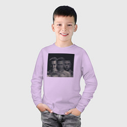 Лонгслив хлопковый детский Тайлер Дёрден, цвет: лаванда — фото 2