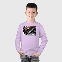 Лонгслив хлопковый детский Аниме Берсерк, цвет: лаванда — фото 2