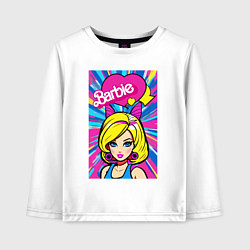 Детский лонгслив Barbie - pop art