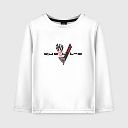 Детский лонгслив Audi quattro logo