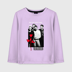Лонгслив хлопковый детский Depeche Mode - Im vintage rose, цвет: лаванда